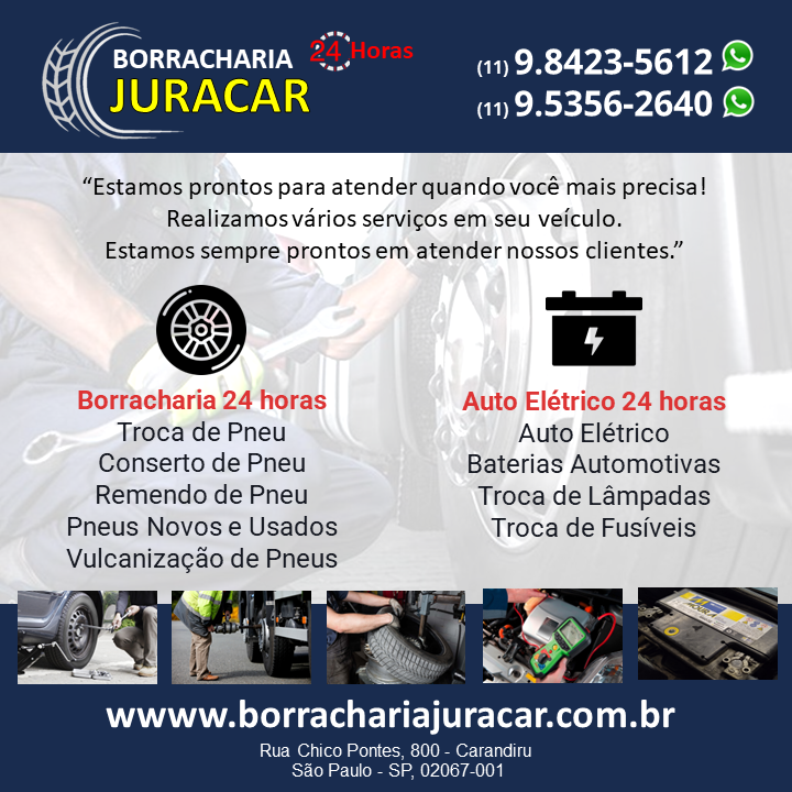 Borracharia Juracar - Borracharia JURACAR